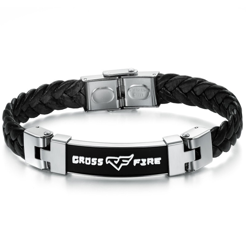 Bracelet En Cuir Et Titane De Réputation Fiable Bracelet En Cuir Et Titane De Réputation Fiable