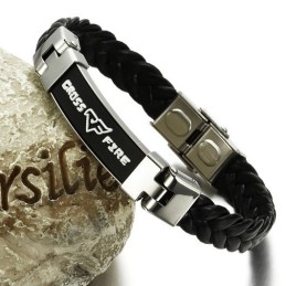 Bracelet En Cuir Et Titane De Réputation Fiable
