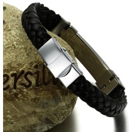 Bracelet En Cuir Et Titane De Réputation Fiable