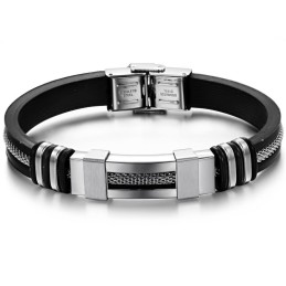 Le Bracelet Jonc En Titane Et Silicone De Qualité Supérieure