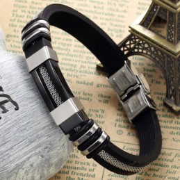 Bracelet En Silicone Et Titane De Qualité Et De Quantité Garanties