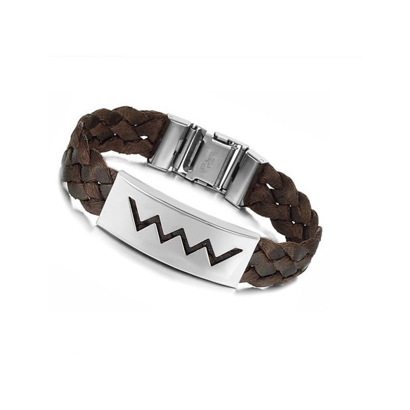 Bracelet Jonc En Titane Marron D'Excellente Qualité Bracelet Jonc En Titane Marron D'Excellente Qualité