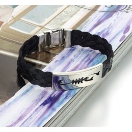 Bracelet Jonc En Cuir Titane Scorpion Pour Homme, Facile À Utiliser