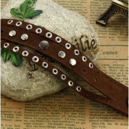 Bracelet Jonc Rétro En Cuir Titane Pour Homme D'Excellente Qualité