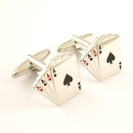 Boutons De Manchette En Titane Four Aces