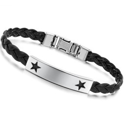 Bracelet En Cuir Titane En Forme D'Étoile Pour Femme, De Réputation Fiable