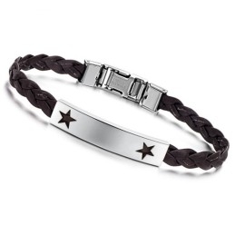 Bracelet En Cuir Titane En Forme D'Étoile Pour Femme, De Réputation Fiable
