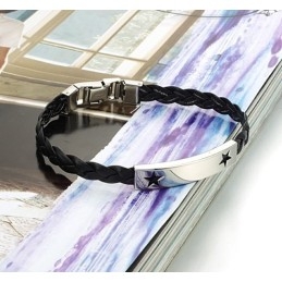 Bracelet En Cuir Titane En Forme D'Étoile Pour Femme, De Réputation Fiable