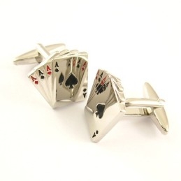 Boutons De Manchette En Titane Four Aces
