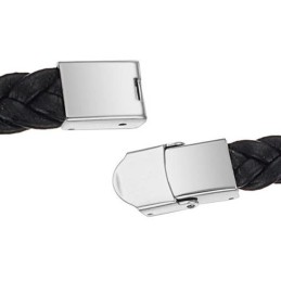 Bracelet Jonc En Cuir Titane Pour Homme, Grande Variété
