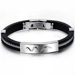 Bracelet En Cuir Titane Viper De Réputation Fiable