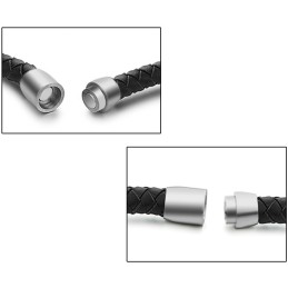 Bracelet En Cuir Et Titane Pour Femme, De Qualité Stable