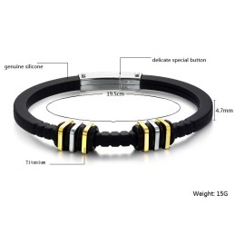 Bien Connu Pour Son Bracelet En Silicone Titane De Haute Qualité