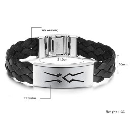 Bracelet Jonc En Titane Pour Homme De Qualité Stable