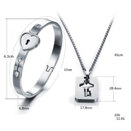 Bracelet Jonc En Titane Avec Fermoir À Grande Variété Pour Les Amoureux