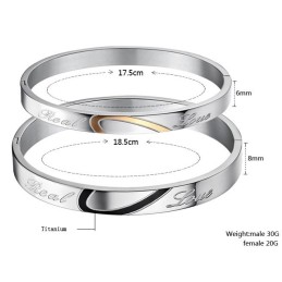 Bracelet En Titane De Qualité Fiable Pour Les Amoureux