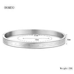 Bracelet En Titane En Forme D'Étoile Facile À Utiliser Pour Les Amoureux