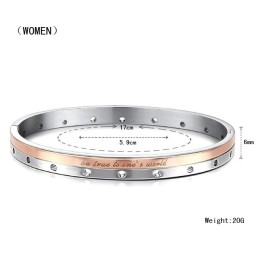 Bracelet En Titane Complet Pour Amoureux