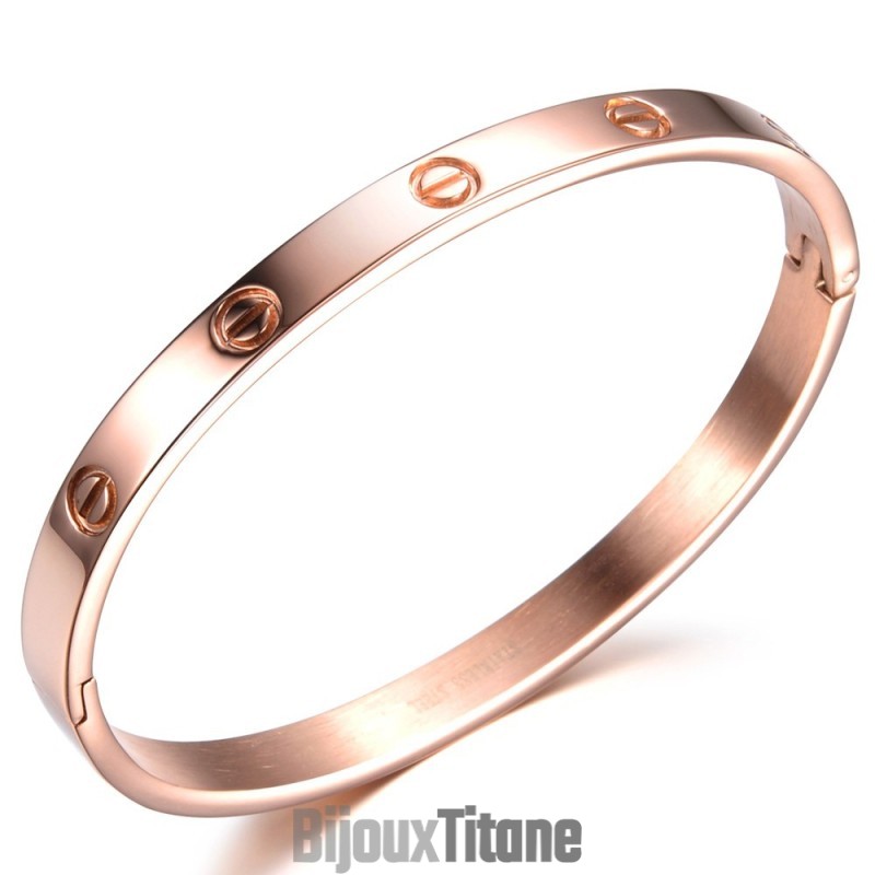 Bracelet Jonc En Titane À Vis Femelle, Grande Variété