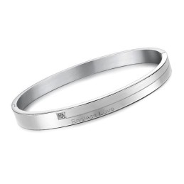 Bracelet En Titane Concis D'Excellente Qualité Pour Amoureux Avec Strass