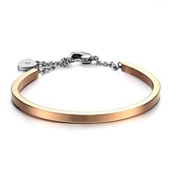 Bracelet Jonc En Titane De Qualité Fiable En Forme De Cadenas Pour Femme