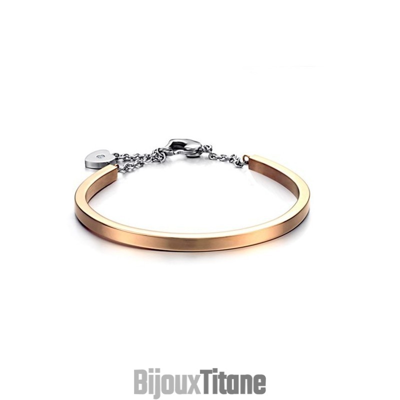 Bracelet Jonc En Titane De Qualité Fiable En Forme De Cadenas Pour Femme Bracelet Jonc En Titane De Qualité Fiable En Forme De Cadenas Pour Femme