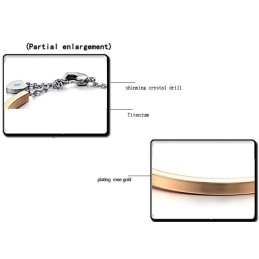 Bracelet Jonc En Titane De Qualité Fiable En Forme De Cadenas Pour Femme