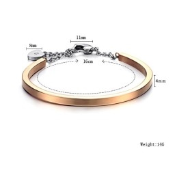 Bracelet Jonc En Titane De Qualité Fiable En Forme De Cadenas Pour Femme