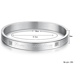 Bracelet En Titane Avec Strass Pour Amoureux, Qualité Et Quantité Garanties