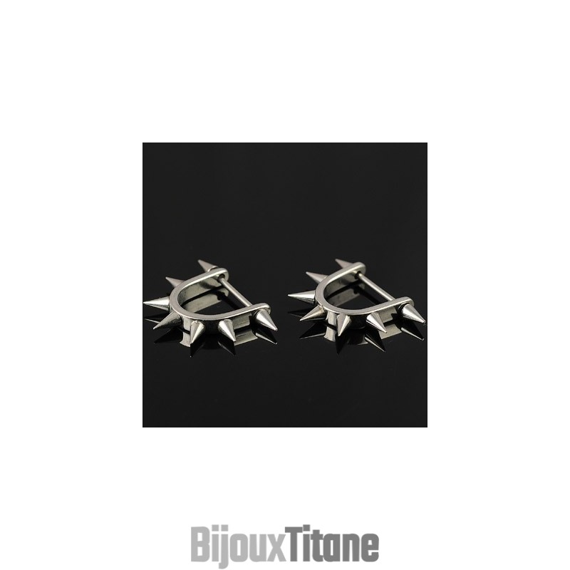 Boucles D'Oreilles En Titane Pour Hommes