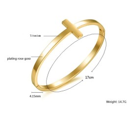 Bracelet Jonc En Titane Pour Femme, De Qualité Stable Et Concis
