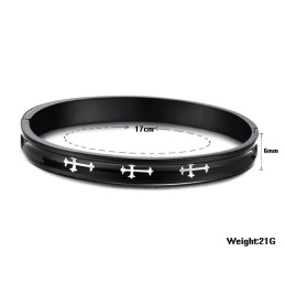 Bracelet Jonc Croisé En Titane Durable Pour Les Amoureux
