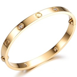 Bracelet En Titane Pour Femme, De Qualité Fiable, Avec Strass