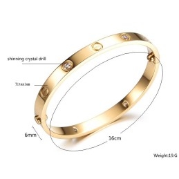 Bracelet En Titane Pour Femme, De Qualité Fiable, Avec Strass