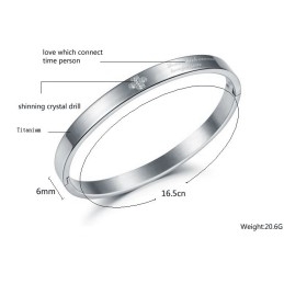 Pour Gagner Les Éloges Chaleureux Des Clients Bracelet En Titane Pour Femme