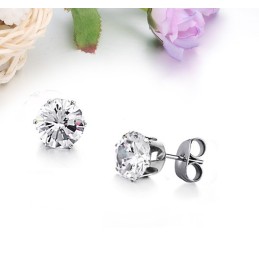 Grande Variété De Boucles D'Oreilles En Titane Pour Femmes Avec Diamant