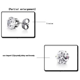 Grande Variété De Boucles D'Oreilles En Titane Pour Femmes Avec Diamant