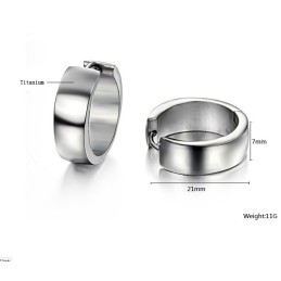 Boucles D'Oreilles En Titane Pour Femme, Complètes Et Conformes Aux Spécifications