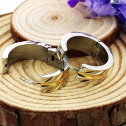 Boucles D'Oreilles En Titane En Forme De Feuille D'Érable Pour Femme, De Réputation Fiable