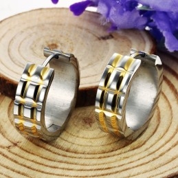 Boucles D'Oreilles Unisexes En Titane De Qualité Stable