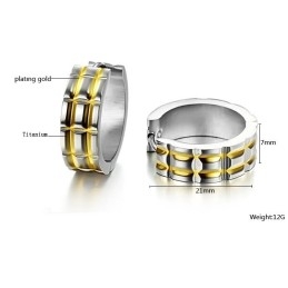 Boucles D'Oreilles Unisexes En Titane De Qualité Stable