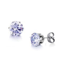 Boucles D'Oreilles En Titane De Qualité Supérieure Avec Diamant