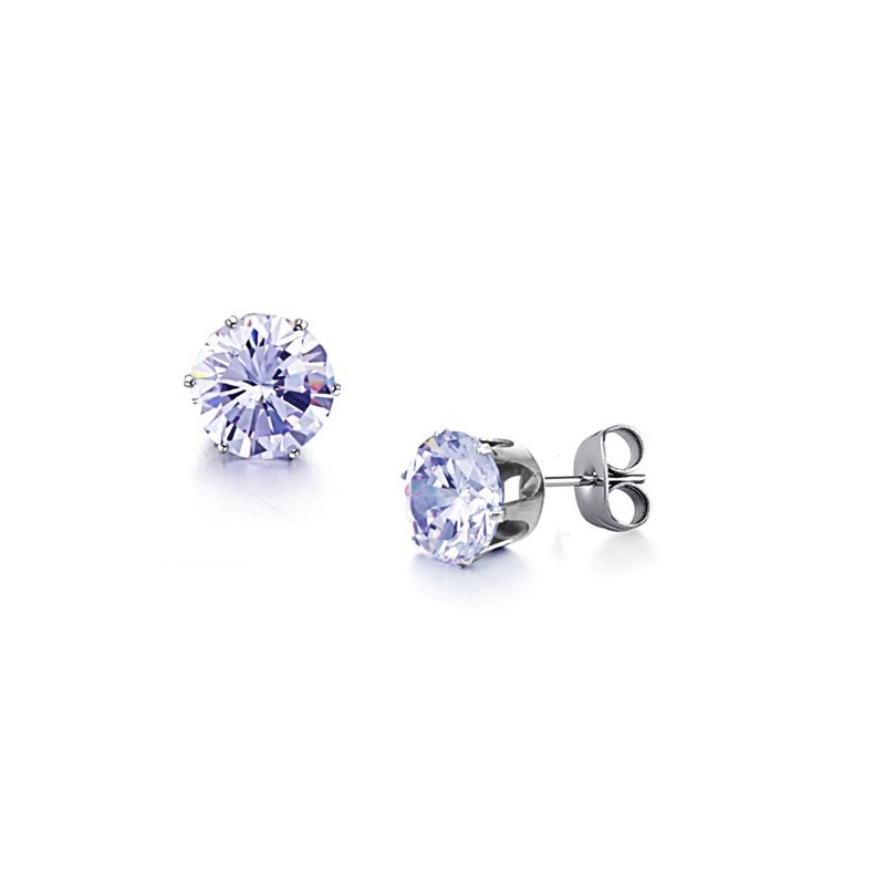 Boucles D'Oreilles En Titane De Qualité Supérieure Avec Diamant