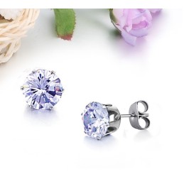 Boucles D'Oreilles En Titane De Qualité Supérieure Avec Diamant