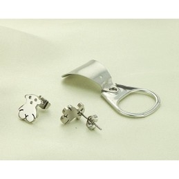Boucles D'Oreilles En Titane En Forme D'Ours Pour Femme, De Réputation Fiable