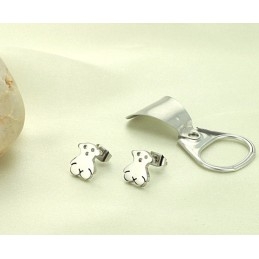 Boucles D'Oreilles En Titane En Forme D'Ours Pour Femme, De Réputation Fiable