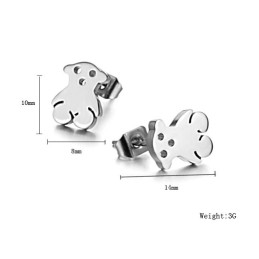Boucles D'Oreilles En Titane En Forme D'Ours Pour Femme, De Réputation Fiable