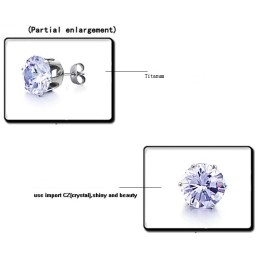 Boucles D'Oreilles En Titane Pour Femme Avec Strass, Vendues Partout Dans Le Monde