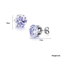 Boucles D'Oreilles En Titane Pour Femme Avec Strass, Vendues Partout Dans Le Monde