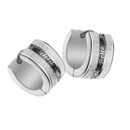 Boucles D'Oreilles En Titane À Motif Mural Pour Femme